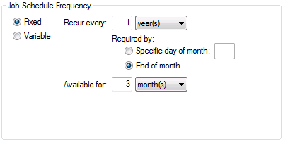 Fixed Job Frequency